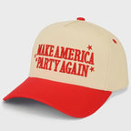 Make America Party Again Trucker Hat – Red & Cream Snapback