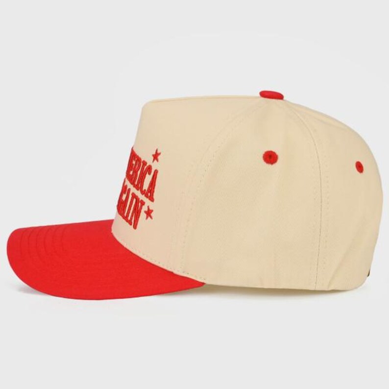Make America Party Again Trucker Hat – Red & Cream Snapback