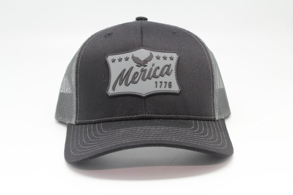 Merica 1776 Trucker Cap, Patriotic USA Hat, Country Western Style