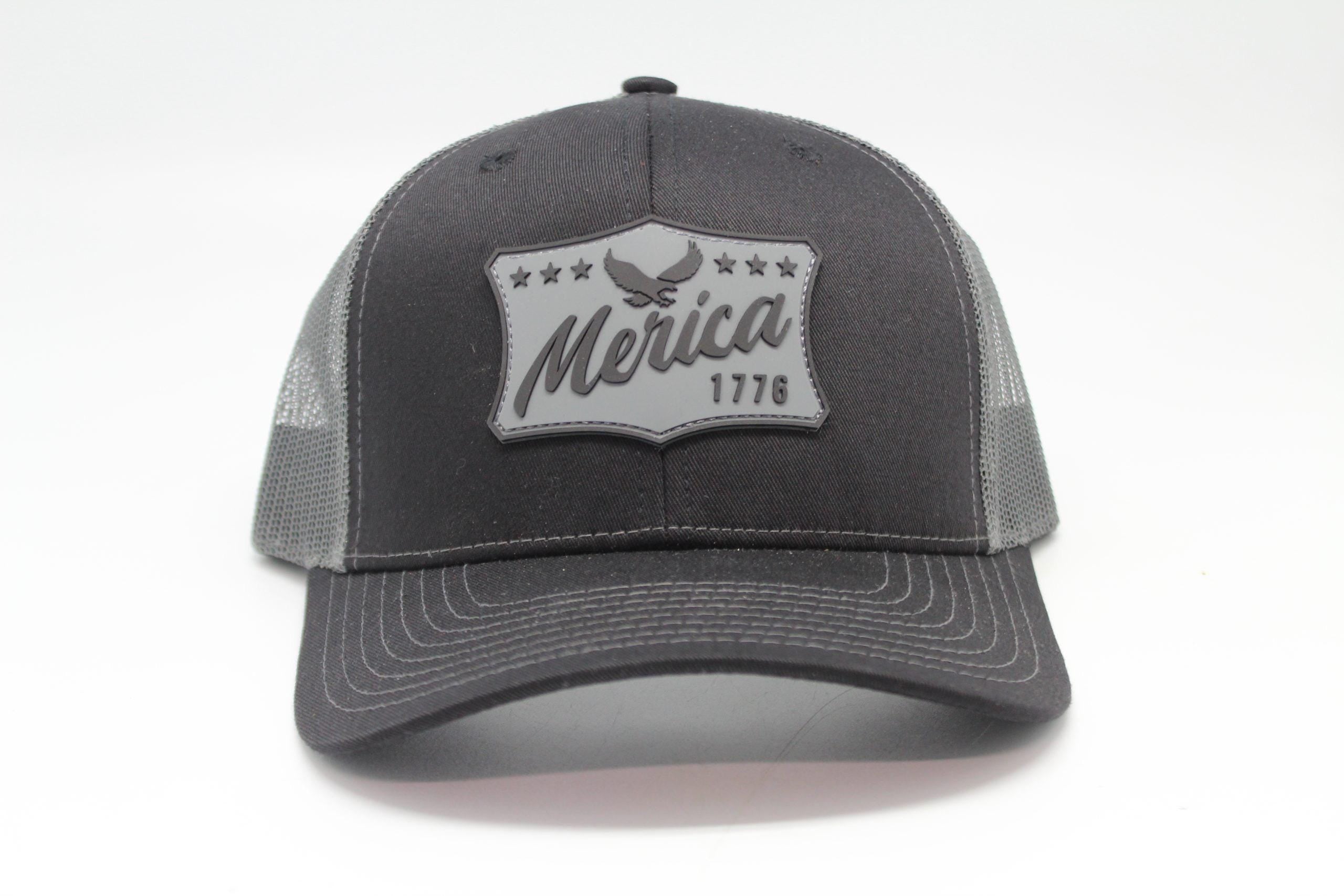 Merica 1776 Trucker Cap, Patriotic USA Hat, Country Western Style