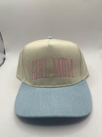 Girl Mom Trucker Hat, Embroidered Mom Life Cap, Trendy Motherhood Outfit