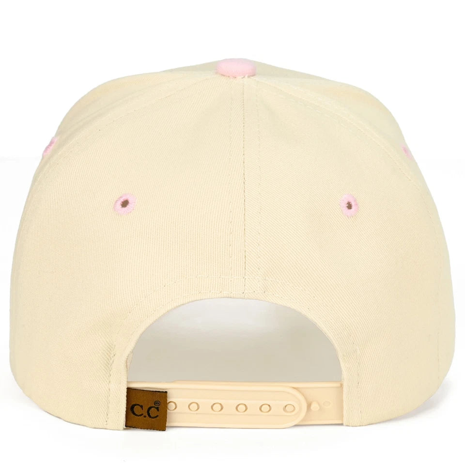 Hot Mom Trucker Hat – Pink & Cream