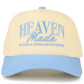 Heaven Made Trucker Hat – Cream & Blue Faith Hat