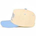 Heaven Made Trucker Hat – Cream & Blue Faith Hat